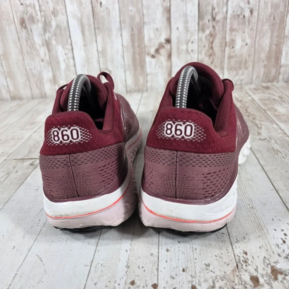New Balance Fresh Foam X 860v14 Womens 9.5 Burgundy Stability Running W86014F